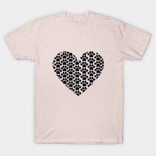 Paws in Heart T-Shirt